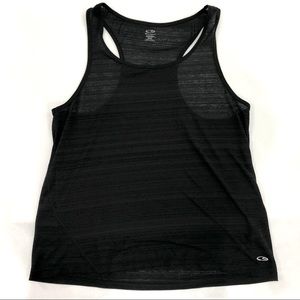 Women's Champion Duo Dry Sleeveless Black Tank Top- Medium